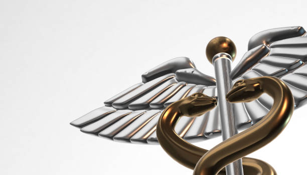 istock Caduceus - medical symbol, 3d render 642030308