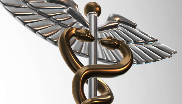 istock Caduceus - medical symbol, 3d render 642030310