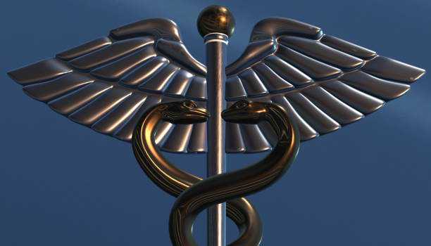 istock Caduceus - medical symbol, 3d render 642030332