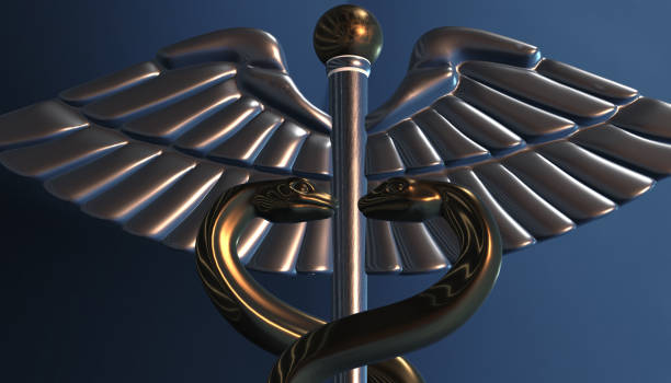 istock Caduceus - medical symbol, 3d render 642030336