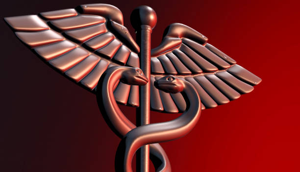 istock Caduceus - medical symbol, 3d render 642030366