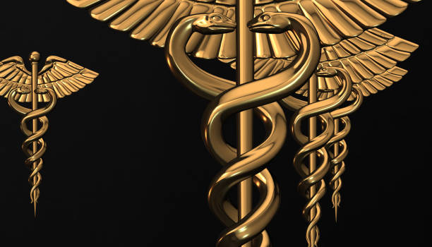istock Caduceus - medical symbol, 3d render 642030380