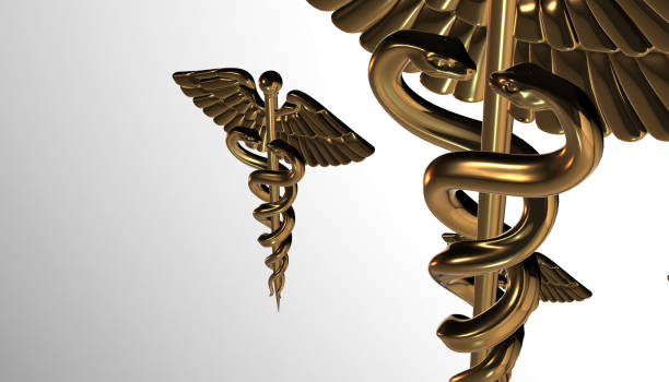 istock Caduceus - medical symbol, 3d render 642030382