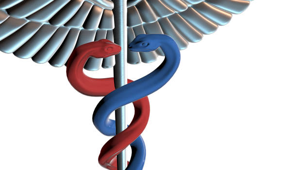 istock Caduceus - medical symbol, 3d render 642030384