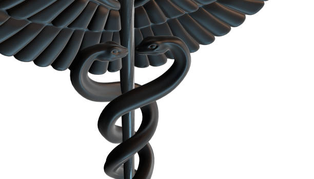istock Caduceus - medical symbol, 3d render 642030398