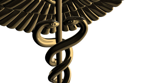 istock Caduceus - medical symbol, 3d render 642030410