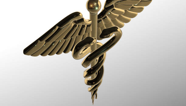 istock Caduceus - medical symbol, 3d render 642030416