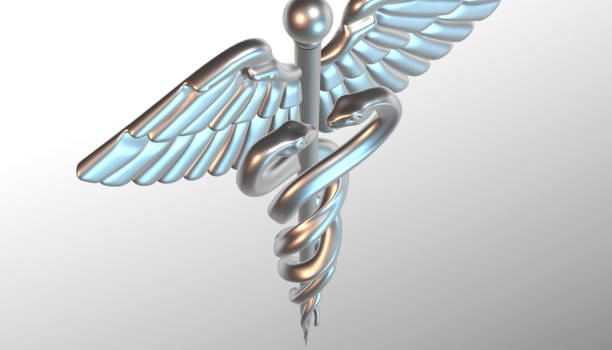 istock Caduceus - medical symbol, 3d render 642030424