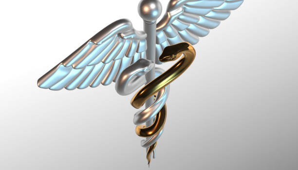 istock Caduceus - medical symbol, 3d render 642030426