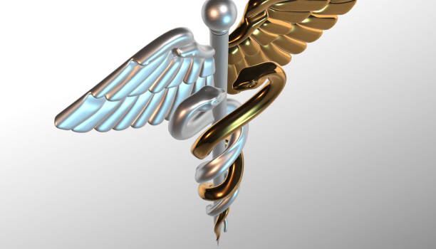 istock Caduceus - medical symbol, 3d render 642030430