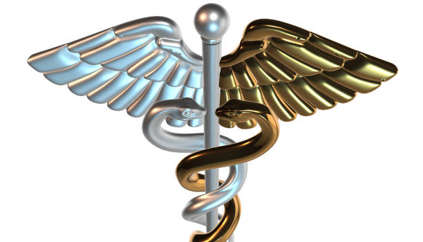 istock Caduceus - medical symbol, 3d render 642030434