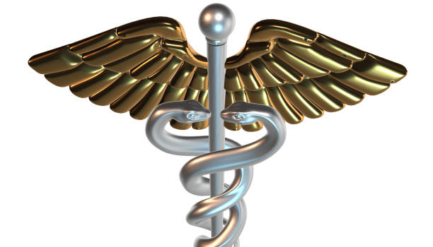 istock Caduceus - medical symbol, 3d render 642030436