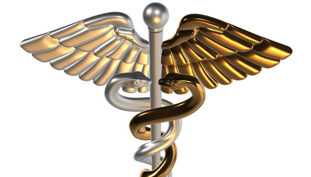 istock Caduceus - medical symbol, 3d render 642030438