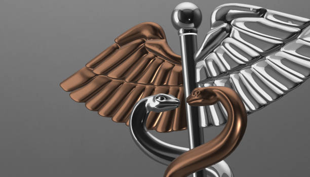 istock Caduceus - medical symbol, 3d render 642030450