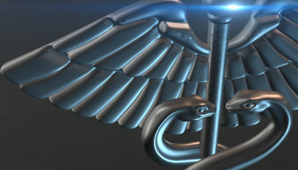 istock Caduceus - medical symbol, 3d render 642030494