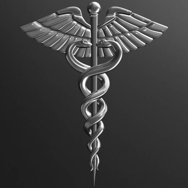 istock Caduceus - medical symbol, 3d render 642030514