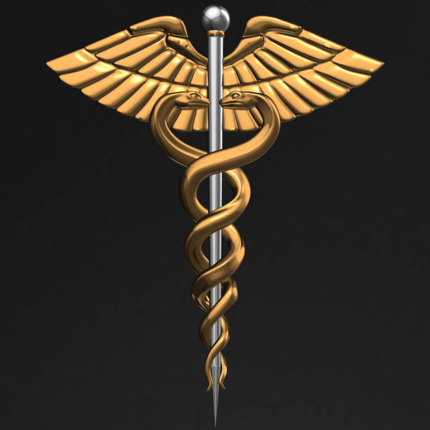 istock Caduceus - medical symbol, 3d render 642030518