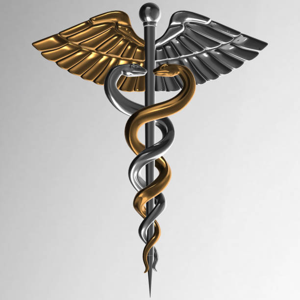istock Caduceus - medical symbol, 3d render 642030520