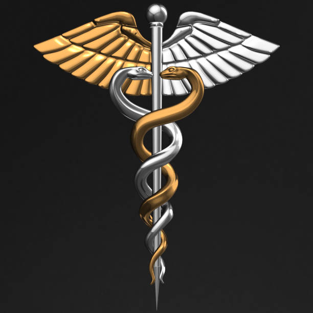 istock Caduceus - medical symbol, 3d render 642030524