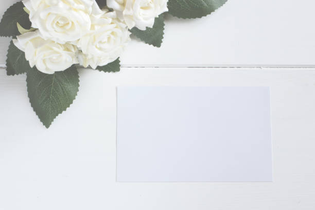 istock Blank Card With Flower Bouquet. 642031556