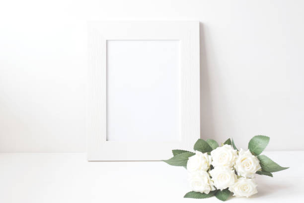 istock Picture Frame With Flower Bouquet. 642031880