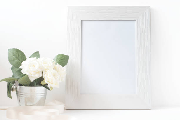 istock Picture Frame With Flower Bouquet. 642032074