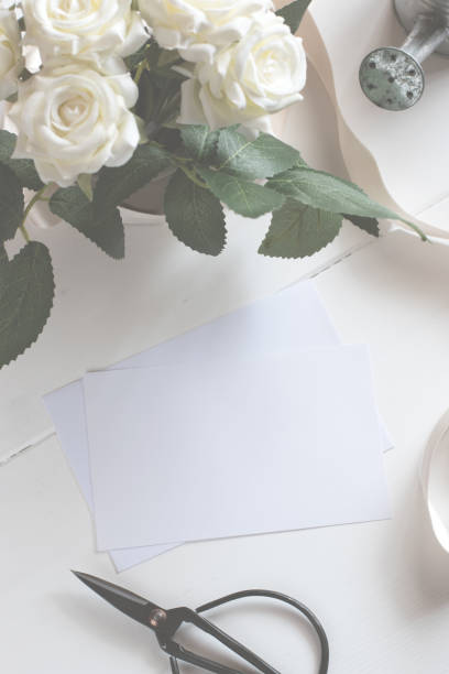 istock Blank Card With Flower Bouquet. 642035220