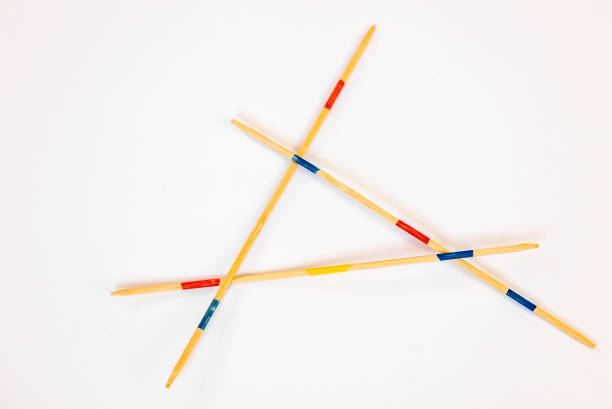 istock Mikado sticks scattered on white background - 5 642043756