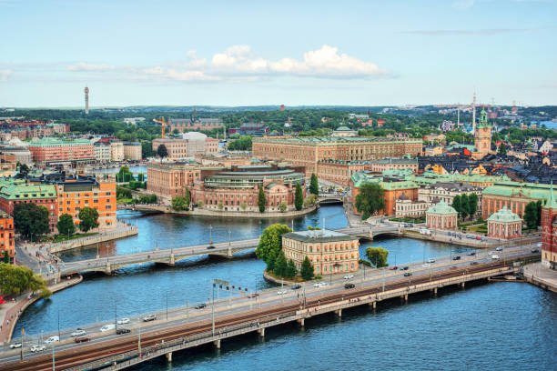 стокгольм hdr - stadsholmen стоковые фото и изображения