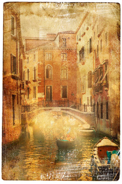 istock views of Venice in artistic vintage style 642046122