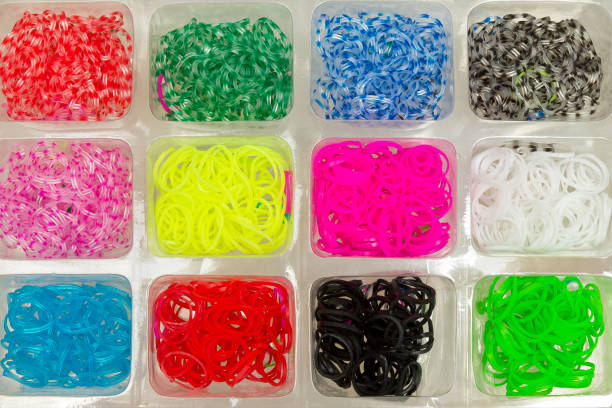 istock Set of rubber bands to weaving bracelets 642046270