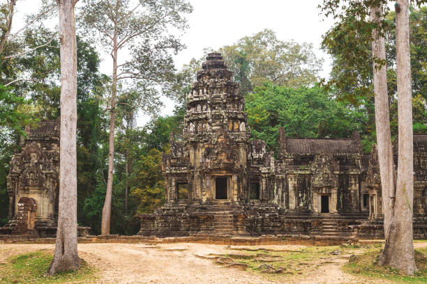 istock Tower and galleries in Angkor Thom, Siem Reap, Cambodia. 642047898