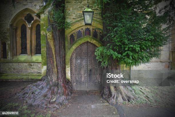 Ancient Village Portal Stock Photo - Download Image Now - J.R.R. Tolkien, Stow-On-The-Wold, Yew Tree
