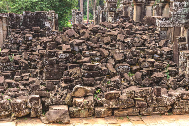Architecture of ancient temple complex Angkor, Siem Reap, Cambodia