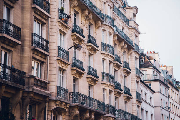 istock Residential buildings in Paris 642061070