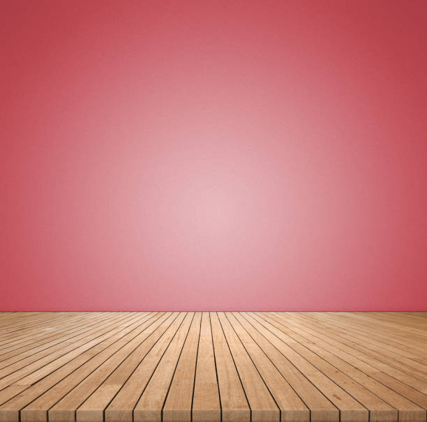 istock Red wall domestic room 642069216