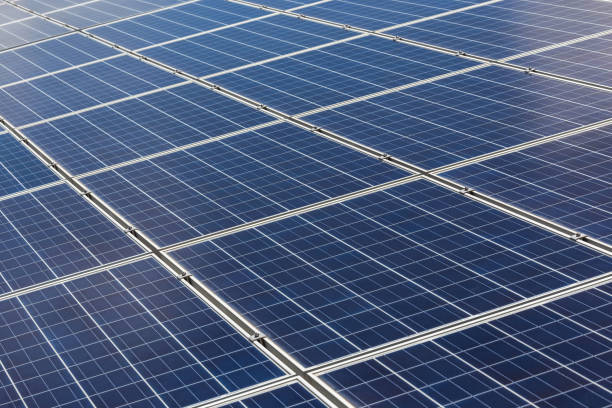 istock solar panels in solar power station 642071356