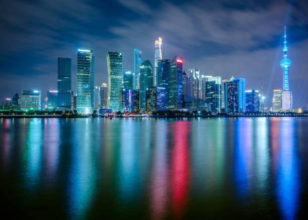 istock landmarks of Shanghai with Huangpu river 642071522