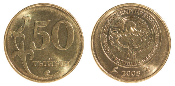istock Kyrgyz tiyn coin 642073600