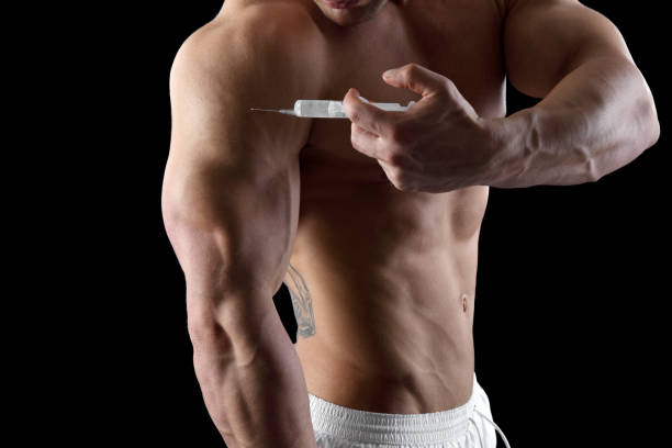 utente di steroidi  - sex symbol male men shirtless foto e immagini stock