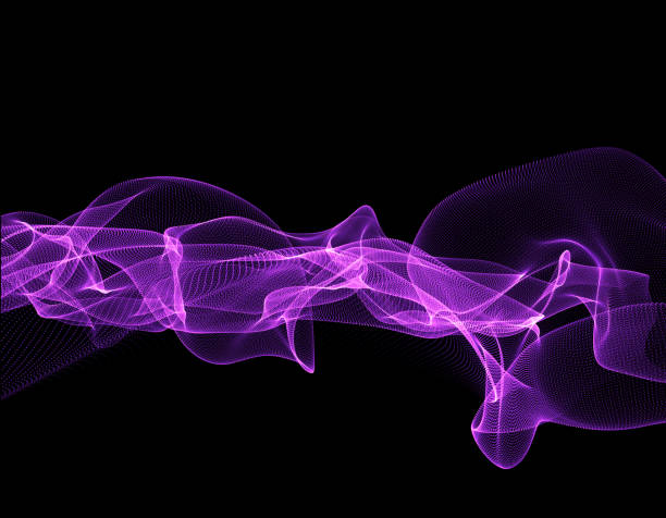 istock Pretty technology lines of particle background 642103632