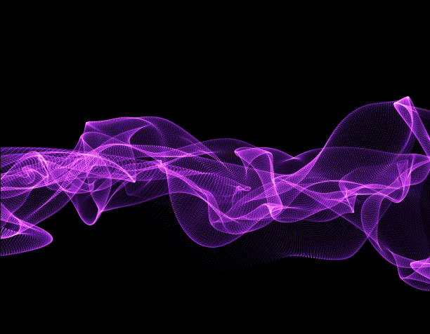 istock Pretty technology lines of particle background 642103720