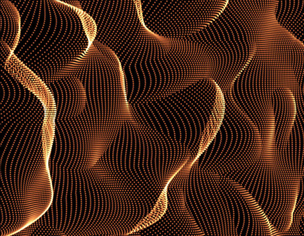 istock Pretty technology lines of particle background 642103884