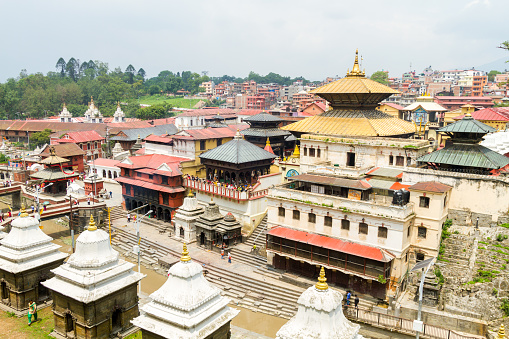 View of Pashupatinath Temple Area,Kathmandu,Nepal