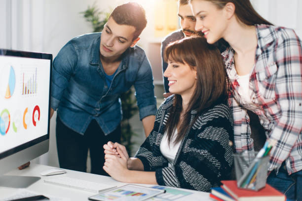 istock Businessmeeting about new technology 642166076