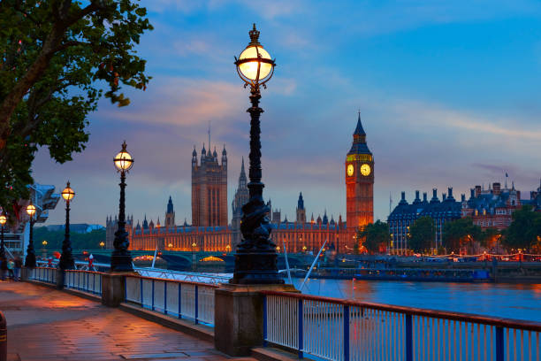 istock London sunset skyline Bigben and Thames 642193526