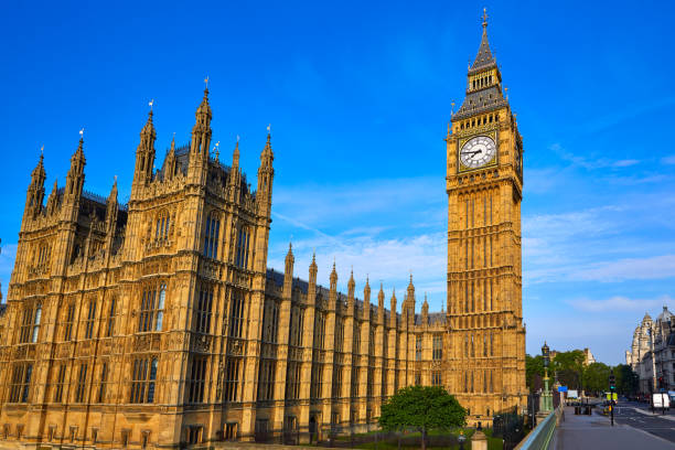 istock Big Ben Clock Tower in London England 642203426