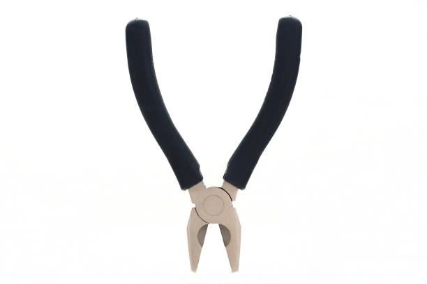istock Metalwork nippers from steel with black handles 642205796