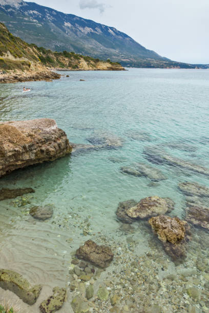 istock Panoramic view of Pessada beach in Kefalonia, Greece 642208960