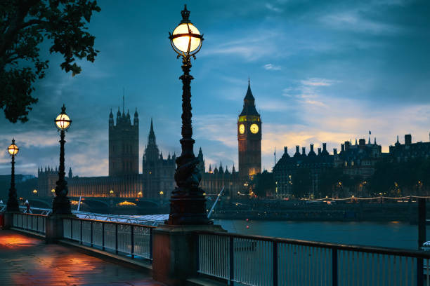 istock London sunset skyline Bigben and Thames 642209000